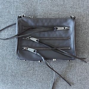 Rebecca Minkoff | Mini Grey 5 Zip Crossbody